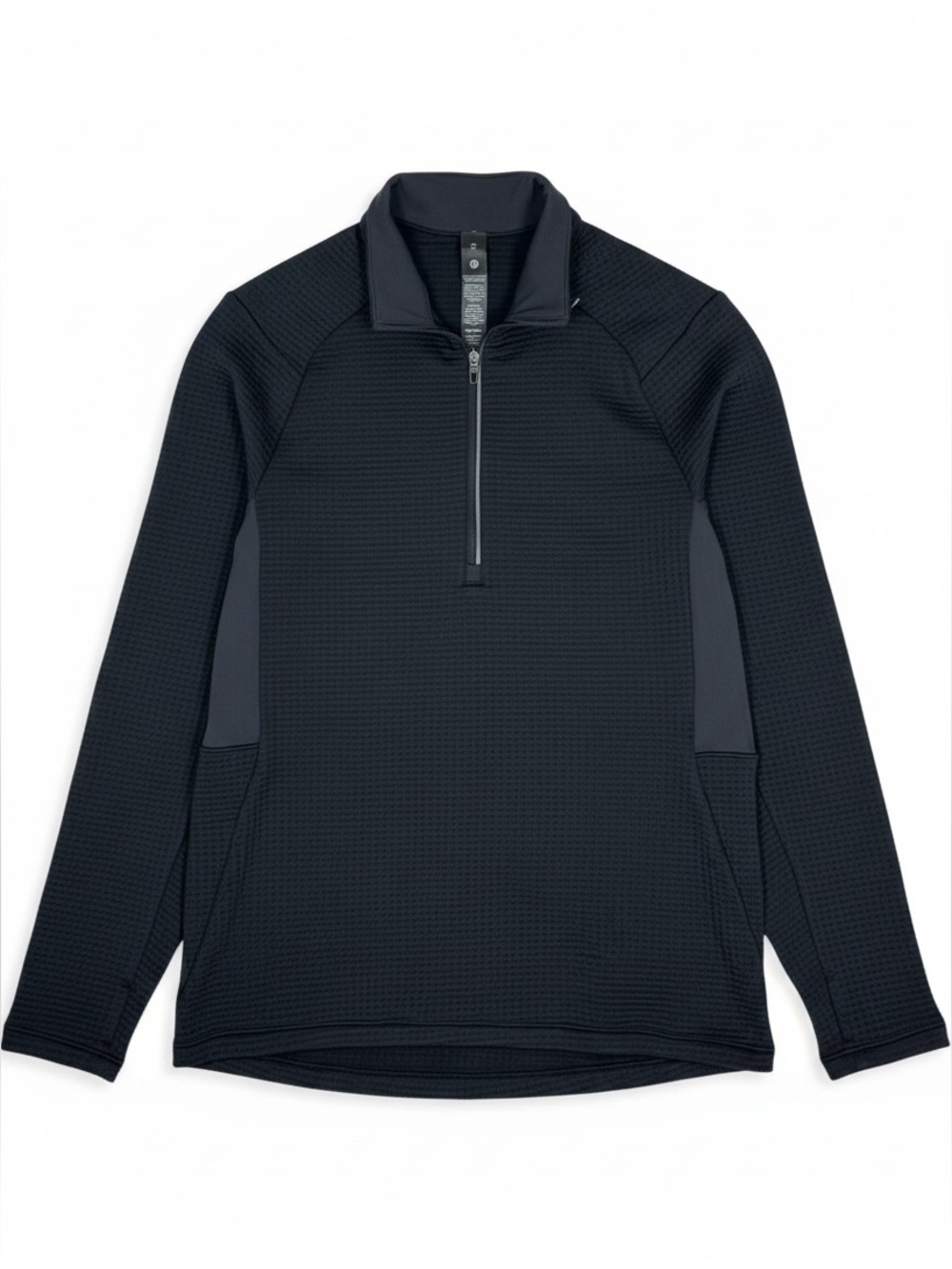 Lululemon Technical Waffle Knit Half-Zip Pullover Charcoal Grey XS